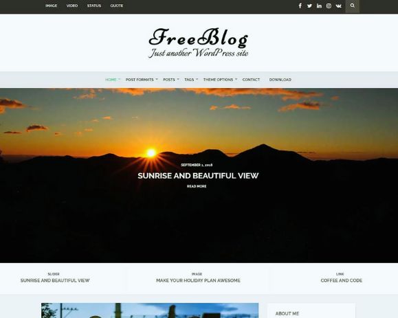 Free WordPress Blog Website Design 